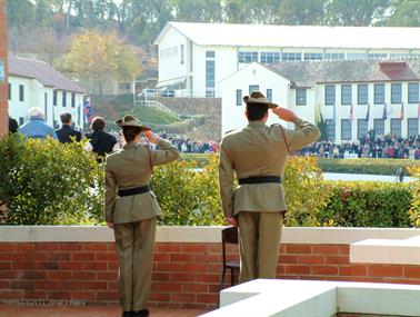 Saluting the Queens Colours, RMC Duntroon, Canberra, Australian Capital Territory
